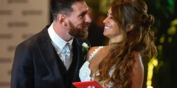 ELQHGH64GJCE5LHP724L3523SA Ocho años del casamiento de Messi y Roccuzzo