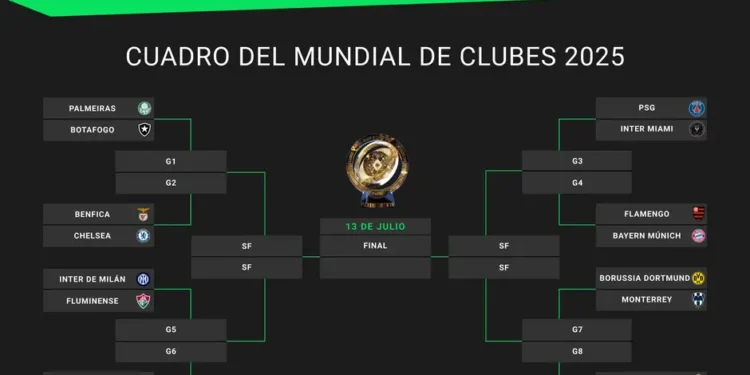 M5APYS53CVHAJHF2DV4LFZQARE Mundial de Clubes 2025: octavos de final en vivo