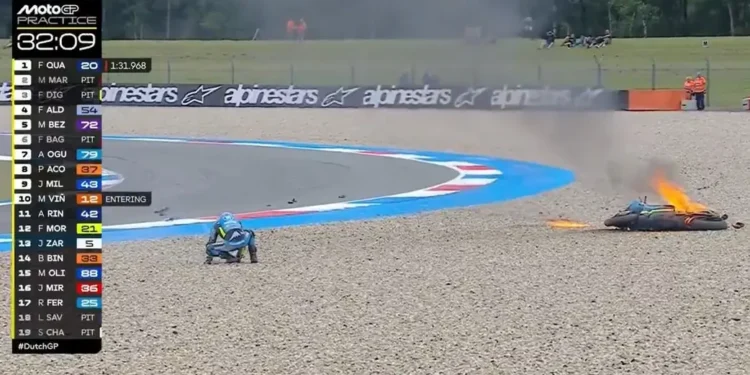 NDXBNNLWLNFCNOEUUONI3GHSPM Impactante accidente de Ai Ogura en Assen