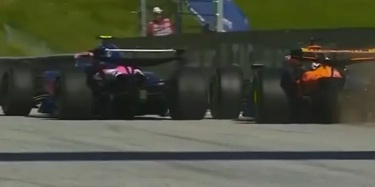 W3F5VZVKHJC3LCUI62WSPXPGW4 Colapinto casi sacó a Piastri en el GP de Austria