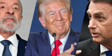 SPLIT 3 PHOTOS lula trump bolsonaro Los aranceles de Trump impulsan la popularidad de Lula en Brasil