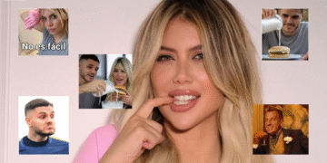 ZFI5F5FTVRFWZAR4GH4B4H2EIY Wanda Nara revela su colección de stickers y se burla de Mauro Icardi en redes sociales